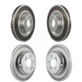 thumbnail image 1 of Genius Front Rear Coated Disc Brake Rotors Kit for Car Hyundai Genesis G80 Kia K900 KG-101139, 1 of 9