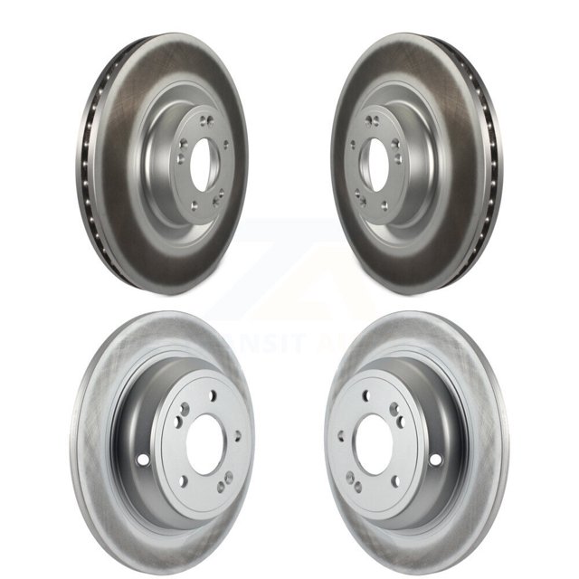Genius Front Rear Coated Disc Brake Rotors Kit for Car Hyundai Genesis G80 Kia K900 KG-101139