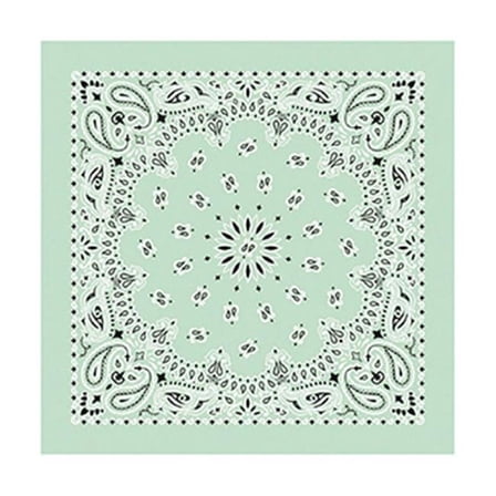Carolina Manuf USA Paisley Bandanas in Mint - Set of 3