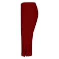 thumbnail image 5 of Women's Pants Fashion Yoga Pants Women Leggings For Summer High Waist Pant Knee Length Slim Fit Yoga Cropped Trouser, 5 of 7