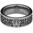 thumbnail image 2 of Leopard Tungsten Carbide Ring, 2 of 6