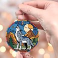 thumbnail image 3 of Wolf Ceramic Ornament – Custom Text Ornament for Boy or Girl Who Loves Wolf, Christmas 2025 Keepsake, Best Gifts for Pet Lovers, 3 of 4