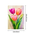 thumbnail image 4 of Amhnf Linen Garden Flag Tulip Flowers Art Print For Home Outdoor Garden Yard Decor 12x18 inch, 4 of 5