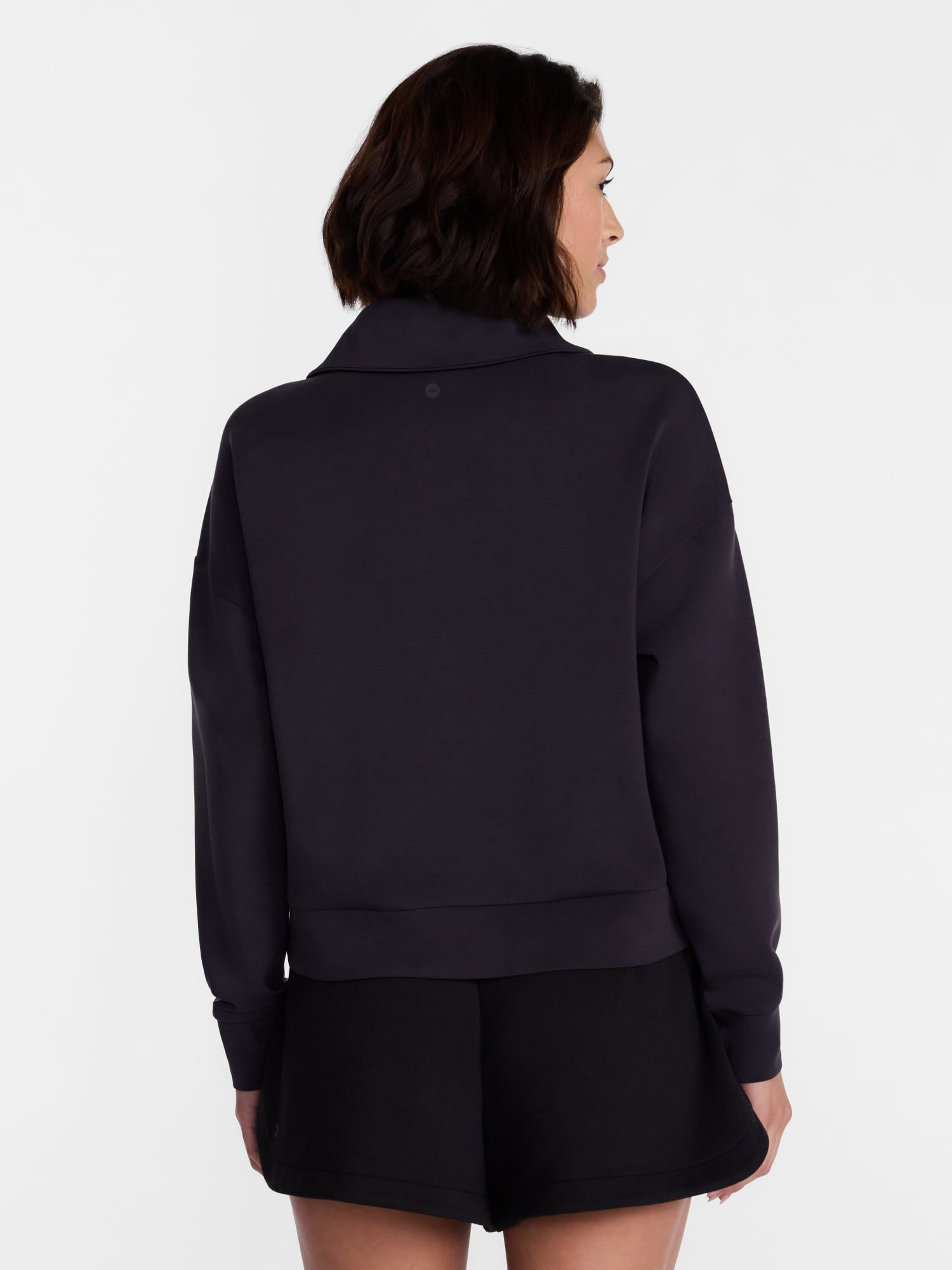 Avia Women's and Women's Plus Quarter-Zip ScubaKnit Pullover, Sizes XS-4X