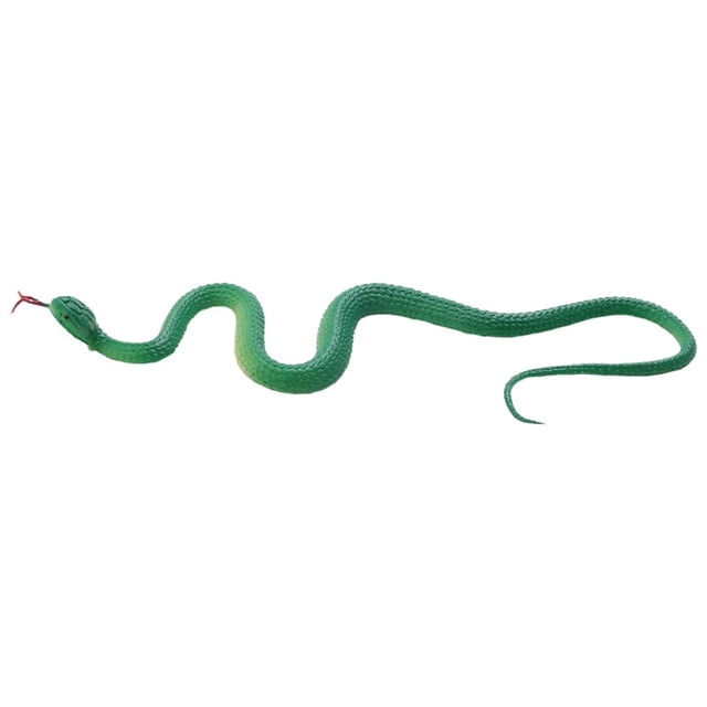 Juguete de simulación de serpiente de plástico blando Winyuyby Juguete de simulación de serpiente con punta de goma - Verde