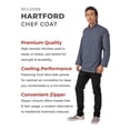 thumbnail image 2 of Chaqueta de Chef Hartford para Hombre Chef Works Azul Talla XS, 2 of 4