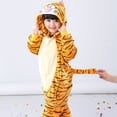 thumbnail image 3 of Pijamas de franela con calaveras para niños y niñas, de otoño e invierno, con dibujos de animales, ardillas, siamés, ropa para el hogar, con puntadas de murciélago, 3 of 6