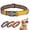 Brown, variant on Didog Personalized Nylon Dog Collar Engraved Brass Buckle with Name and Phone S M L