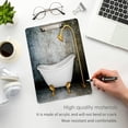 thumbnail image 4 of FMSHPON Vintage Bathtub Clipboard Hardboard Wood Nursing Clip Board and Pull for Standard A4 Letter 13x9 inches, 4 of 7