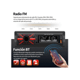 thumbnail image 3 of 1 Din Auto Radio Reproductor Estéreo Receptor Aux Usb Bt Fm Malubero  Negro, 3 of 4
