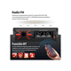 thumbnail image 3 of 1 Din Auto Radio Reproductor Estéreo Receptor Aux Usb Bt Fm Malubero  Negro, 3 of 4