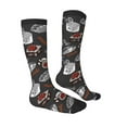 thumbnail image 3 of Daiia Sports Socks Japanese Sushi Hashi Printed Novelty Crew Socks for Men Women Knee High Socks Cotton Socks Soft & Breathable Support Unisex Socks, 3 of 9
