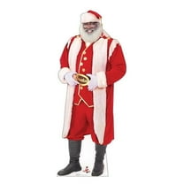 74 x 31 in. The Real Black Santa Life-Size Cardboard Cutout