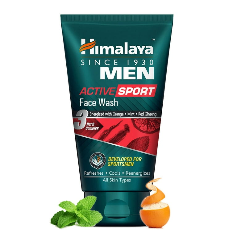 Himalaya men active sport face wash deals