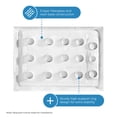 thumbnail image 5 of OVE Decors 48-in W x 36-in D Shower Base Pan Rectangle, Hidden Side Drain, White Acrylic, Reversible Design, 5 of 11