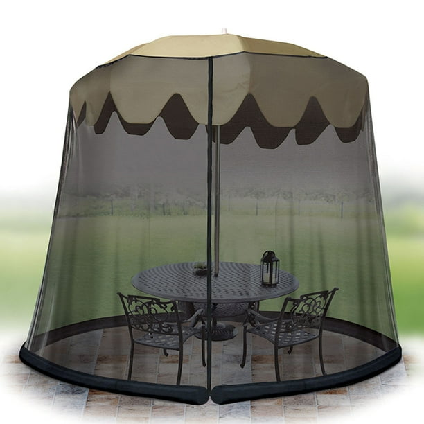 Ideaworks JB5677 Outdoor 7.5-Foot Umbrella Table Screen ...