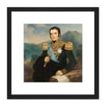 thumbnail image 1 of Saleh Posthumous Portrait Herman Willem Daendels 8X8 Inch Square Wooden Framed Wall Art Print Picture with Mount, 1 of 4