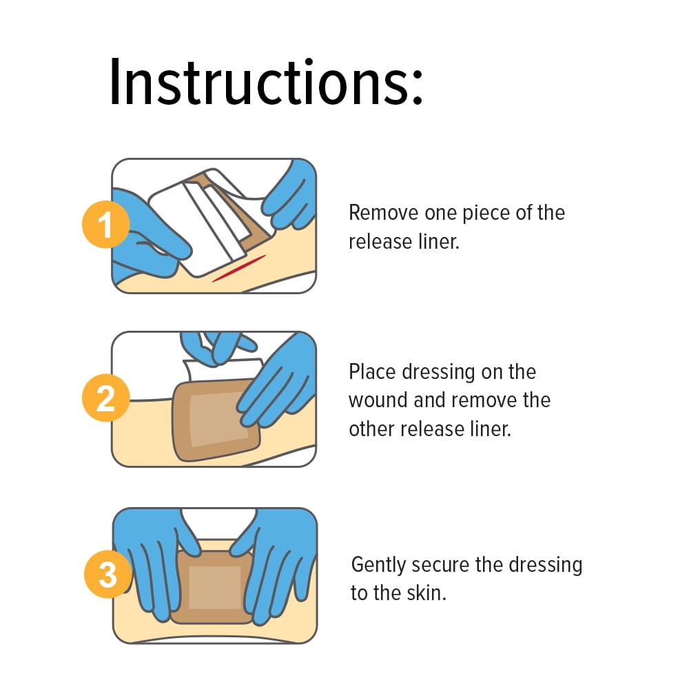 TRONEX SD2121 Silicone Foam Dressing 2”x2”, Adhesive Border, Waterproof, Sterile, Ultra Absorbency, Breathable, Advanced Wound Care, Gentle Removal, Latex Free, Beige, Pack of 100