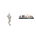 thumbnail image 1 of Figura decorativa,Escultura de plumas para escritorio,oficina,decoración del hogar,Figura decorativa de escritorio para decoración de mesa del hogar,Escultura de pared,Escultura decorativa de, 1 of 8