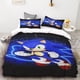 thumbnail image 3 of Funda nórdica Juego de cama de dibujos animados de Sonic Juego de cama suave y cómodo Adecuado para el hogar Decoración impresa en 3D Regalos para niños, 3 of 5