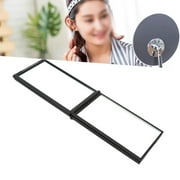 4 Way Mirror, Exquisite 360 Degree Plastic Frame Portable Folding Mirror For Home For Self Hair Cutting