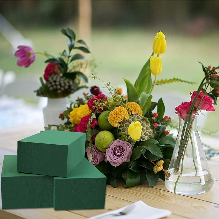 6Pcs Floral Foam Blocks for Flower Arrangement Wet and Dry for Wedding  Birthday