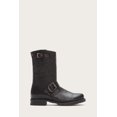 thumbnail image 1 of Frye Women VERONICA SHORT BLACK/WASHED SOFT FULL GRAIN FLAT, 1 of 5