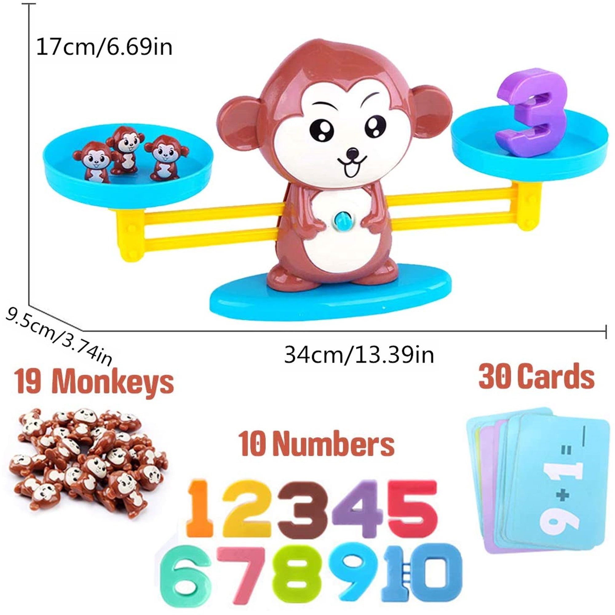 Monkey Addition to 10 Math File Folder Game Centers Kindergarten First Grade 