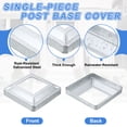 thumbnail image 3 of 12Pack Post Base Cover, 6x6 Metal Integral Style Post Skirt Porch Column Wrap(3.25x3.25), 3 of 6