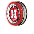 thumbnail image 3 of Notre Dame Fighting Irish 19" Shamrock Neon Wall Clock, 3 of 3