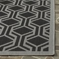 thumbnail image 3 of Safavieh Courtyard Bristol Geometric Indoor/Outdoor Area Rug, Black/Anthracite, 6'7" x 6'7" Square, 3 of 8