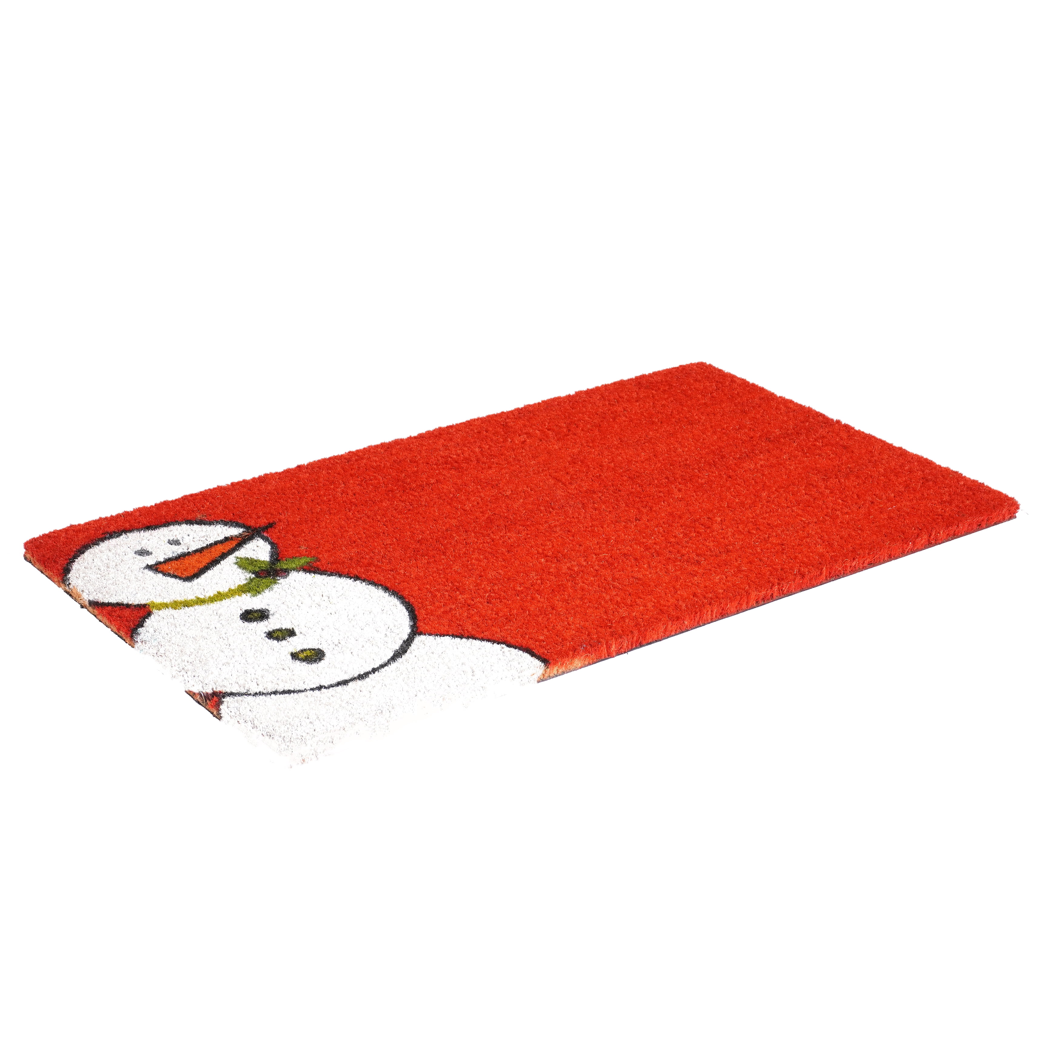 Calloway Mills Christmas Red Winter Snowman Doormat