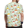 thumbnail image 2 of Wukai Mushroom Bee Print Men's Short-Sleeved Mesh T-Shirt,Quick-Dry Short Sleeve Workout T-Shirt-Medium, 2 of 8