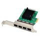 thumbnail image 2 of Tarjeta de Red Gigabit Pci-E X1 Tarjeta de Red Ethernet Pci-Express de 4 Puertos Tarjeta Lan Ethernet Rtl8111F, 2 of 5