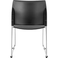 thumbnail image 2 of NPS 8800 Series 30.75" Modern Cafetorium Plastic Stack Chair in Charcoal, 2 of 5