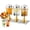 Gold - 3 heads, variant on GARVEE 3-Compartment Beverage Dispenser Commercial with Ice Core, Stand & Spigot