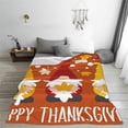 thumbnail image 5 of Sikiie Happy Thanksgiving Three Gnomes Ultra-Soft Micro flannel Blanket Luxury All Seasons Warm Blanket for Bedding Sofa and Travel (4 sizes)-80"x60", 5 of 7