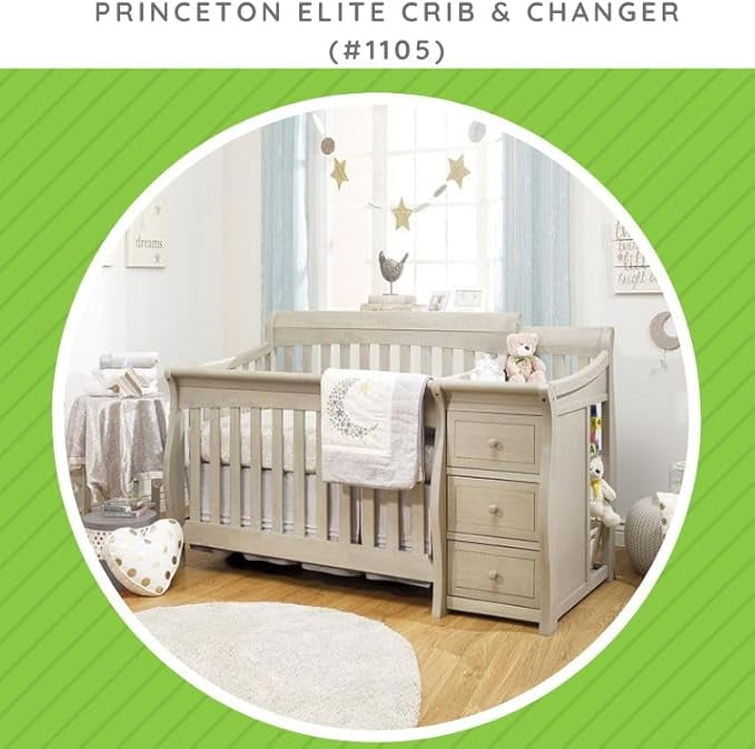 Toddler Bed Safety Guard Rail Conversion Kit for Sorelle Cribs (Heritage Fog, Model #151)