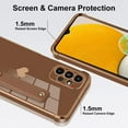 thumbnail image 3 of Designed for Samsung A13 4G Case Brown Love Hearts Design for Women Girl Men, Luxury Plating with Strap Stand Full Camera Lens Protection Bumper for Galaxy A13 4G, 3 of 12