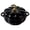 Black, variant on Hawsaiy 4.5 QT Pumpkin Shaped Cast Iron Dutch Oven, 360° Uniform Heating, Enameled Cast Iron Pot with Lid, Suitable for Most Stoves, Festive Cookware, Orange