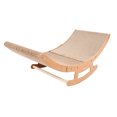 thumbnail image 1 of Cat Scratcher Bed, Cat Scratching Board Rocking Bed 2 in 1 Ergonomic Curve Cat House with Wear Resistance Solid Wood Multilayer Board for Small Medium Large Cat, 1 of 8