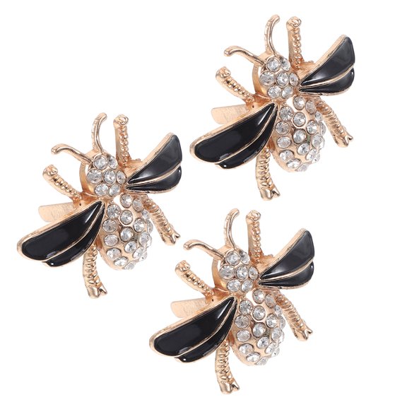 Hemoton 3pcs Crystal Shoe Clip Rhinestone Shoe Clips Decorative Shoes Clips Metal Shoe Buckles Bee Shoe Clip Sparkly Shoe Charms For Wedding Party