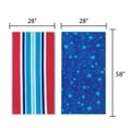 thumbnail image 5 of Cotton Blend Americana Stars and Stripes Beach Towels, 28" x 58" - (Pack of 2), 5 of 6