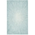 thumbnail image 4 of SAFAVIEH Micro-Loop Carbrey Sunburst Runner Rug, Aqua, 2'3" x 9', 4 of 10