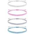 thumbnail image 1 of Pulsera de la amistad con trenza de colores Pulsera de cuerda trenzada hecha a mano Pulsera de cuerda trenzada de colores, 1 of 6
