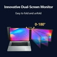 thumbnail image 5 of moobody 14 inch Portable Dual screen for 14 17.3 inch Laptops, Full 1920*1080 IPS, Foldable Design, 5 of 7