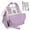 Purple, variant on Moclever Baby Nappy Diaper Bag with Insulated Pockets Adjustable Shoulder Strap Diaper Handbag 5 Ways to Wear for Mom, Purple