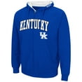 thumbnail image 2 of Men's Colosseum Royal Kentucky Wildcats Arch & Team Logo 3.0 Full-Zip Hoodie, 2 of 3