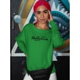 thumbnail image 2 of Happy Halloween Calligraphy. Sweatshirt Women -Image by Shutterstock, Female Small, 2 of 4