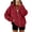 Wine, variant on longantii Zip Up Hoodie For Women 2026 Y2k Lightweight Jacket wih Pockets | Women Casual Hoodies Lightweight Fall Winter Jackets Long Sleeve Full Zip Sweatshirt with Hood Purple M